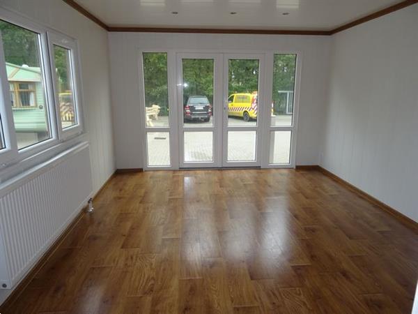 Grote foto chalet hout optic dikke isolatie caravans en kamperen stacaravans