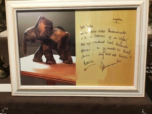 Grote foto olifant in brons malawi antiek en kunst koper en brons