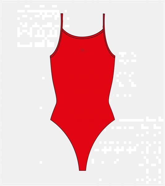 Grote foto special made turbo sportbadpak sirene rood levertijd 6 to kleding dames badmode en zwemkleding