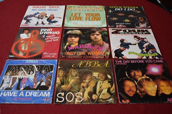 Grote foto 45t vinyls voor collectie jukebox 1euro srtuk muziek en instrumenten platen elpees singles