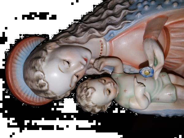 Grote foto hummel maria met kind antiek en kunst porselein