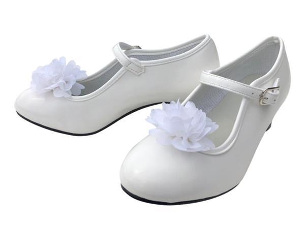 Grote foto spaanse schoenen clip bloem wit kleding dames schoenen
