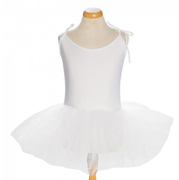 Grote foto balletpakje tutu met striklinten wit maat 8 kledingmaat 98 kinderen en baby overige