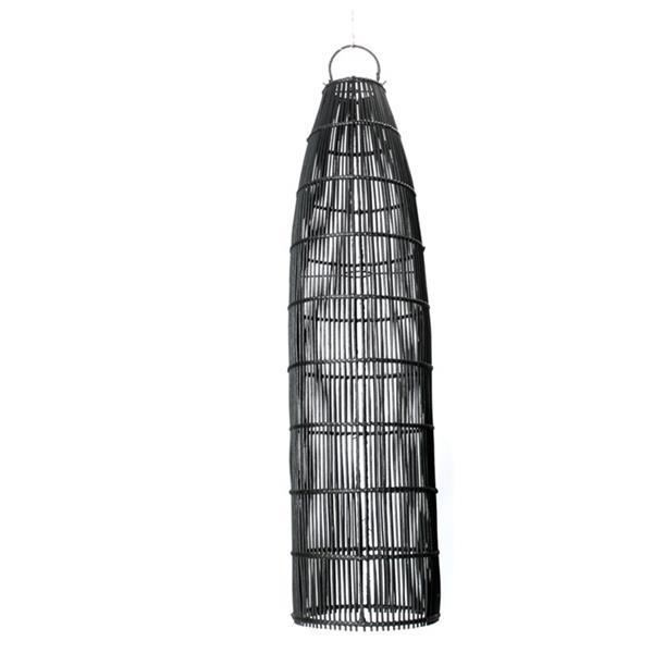 Grote foto hanglamp fish trap naturel of zwart rotan huis en inrichting hanglampen