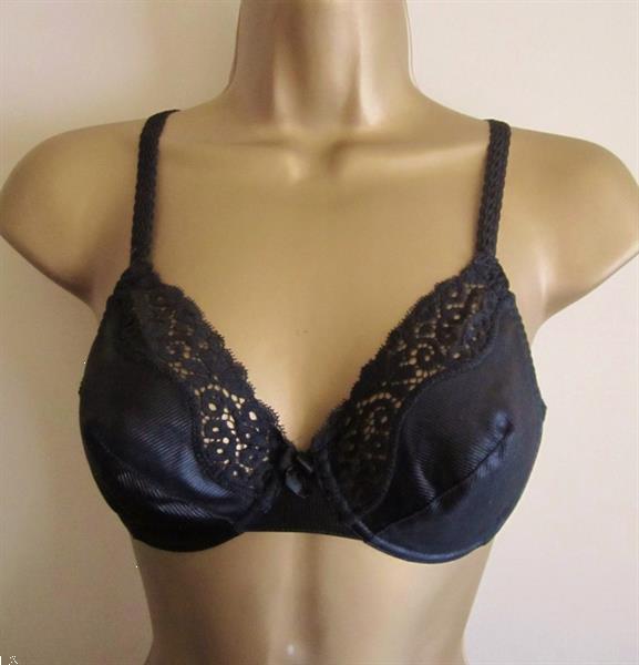 Grote foto chique zwarte bh van passionata 70c kleding dames ondergoed en lingerie merkkleding