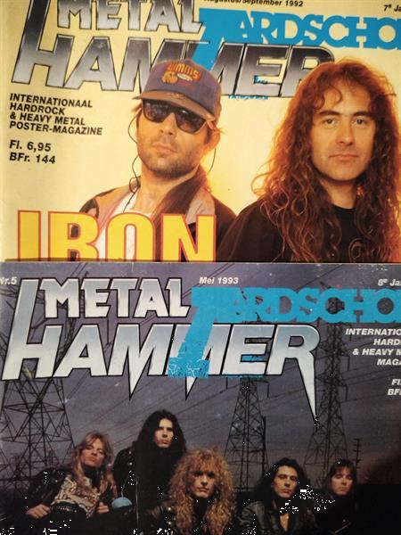 Grote foto allerlei rock en metal magazines boeken muziek