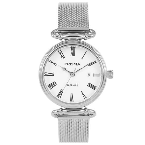 Grote foto klassiek zilverkleurig dames horloge met zilverkleurig milan kleding dames horloges