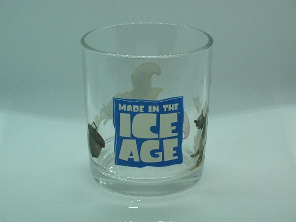 Grote foto glas made in the ice age 2012 ice age 4 verzamelen glas en borrelglaasjes