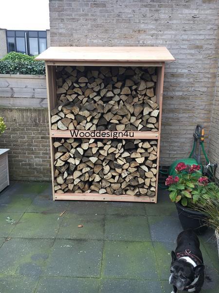 Grote foto haardhout opslag wooddesign4u tuin en terras bloembakken