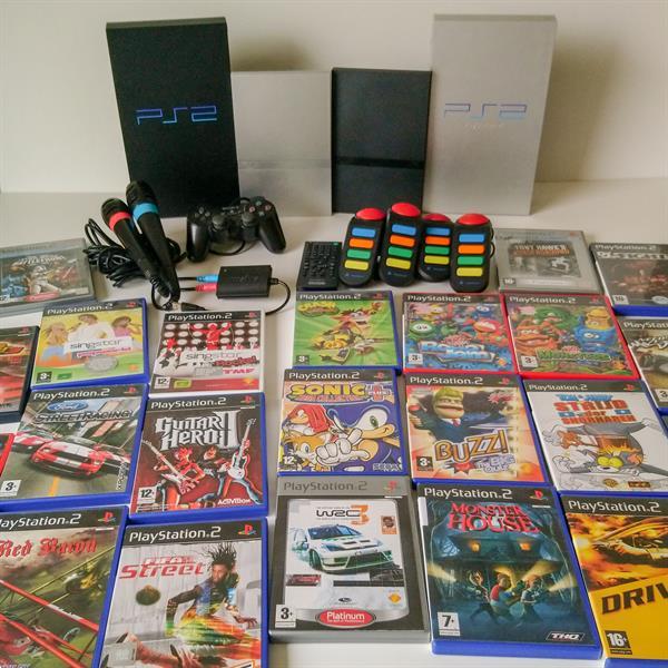 Grote foto playstation 2 spelcomputers games playstation 2