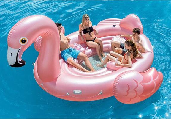 Grote foto party eiland mega flamingo alleen deze week 10 extra kor kinderen en baby zwembaden en zandbakken