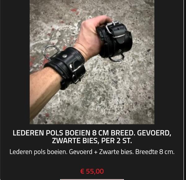 Grote foto lederen boeien en boeiensets erotiek algemeen