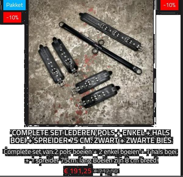Grote foto lederen boeien en boeiensets erotiek algemeen