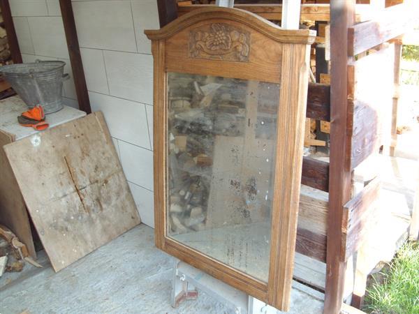 Grote foto oude spiegel antiek en kunst glas en kristal
