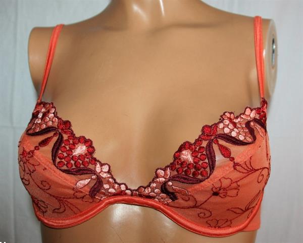 Grote foto heel aparte doorzichtige oranje bh wonderbra 75b kleding dames ondergoed en lingerie merkkleding