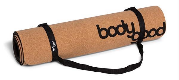 Grote foto bodygood cork yoga mat per stuk sport en fitness overige sport en fitness