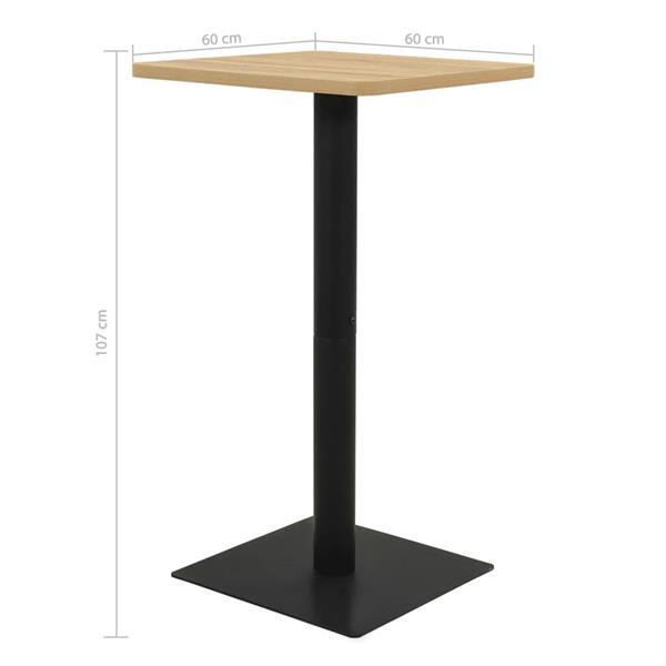 Grote foto vidaxl table de bistro couleur ch ne 60x60x107 cm huis en inrichting eettafels