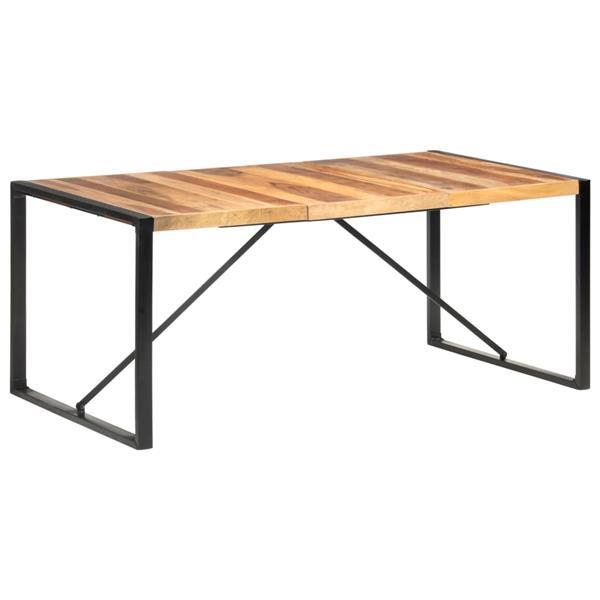 Grote foto vidaxl table de salle manger 180x90x75 cm bois solide huis en inrichting eettafels