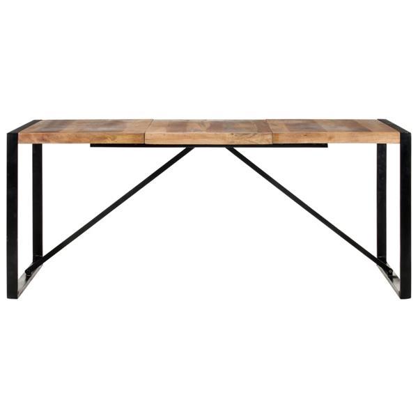 Grote foto vidaxl table de salle manger 180x90x75 cm bois solide huis en inrichting eettafels