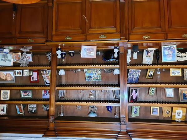 Grote foto gregoriaanse bibliotheek in mahoniehout antiek en kunst kasten