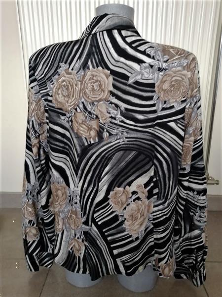 Grote foto chique getailleerde blouse met print van gl ser 42 kleding dames blouses en tunieken