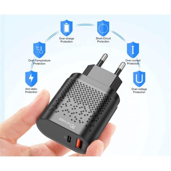 Grote foto chargeur usb 2 ports 36w pd charge rapide charge rapide telecommunicatie opladers en autoladers
