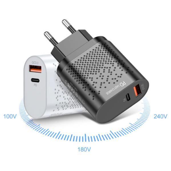 Grote foto chargeur usb 2 ports 36w pd charge rapide charge rapide telecommunicatie opladers en autoladers