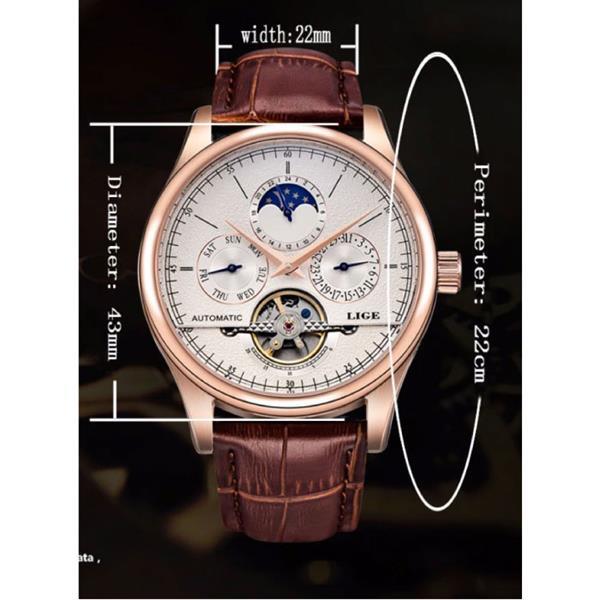 Grote foto montre de luxe pour homme avec bracelet en cuir mouvement kleding dames horloges