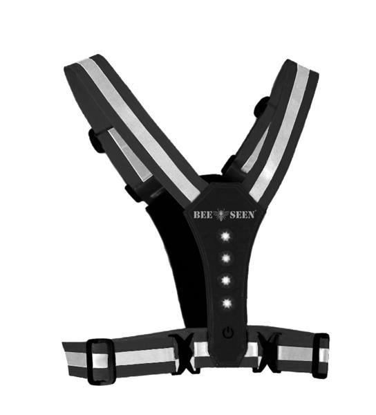 Grote foto led harness usb black per stuk sport en fitness loopsport en atletiek