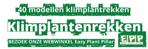 Grote foto klimplantenrekken in plantenbakken en bloembakken tuin en terras bloembakken