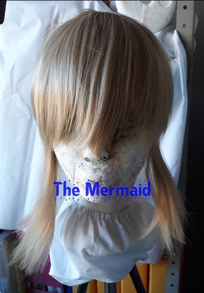 Grote foto blonde pruik met 2 losse staarten kleding dames carnavalskleding en feestkleding