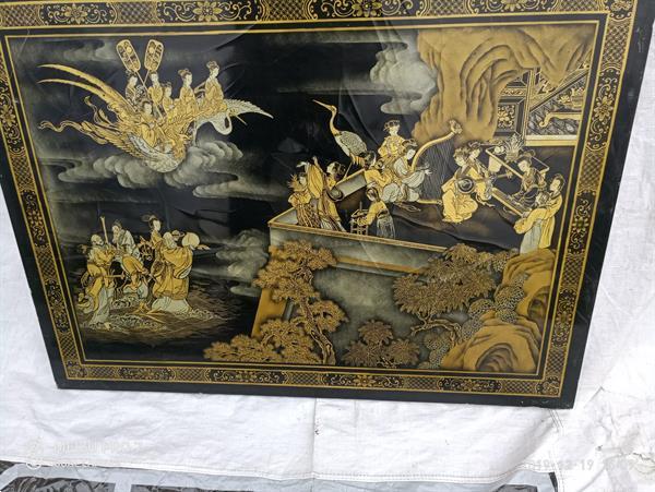 Grote foto paneel met aziatische voorstellingen antiek en kunst niet westerse kunst