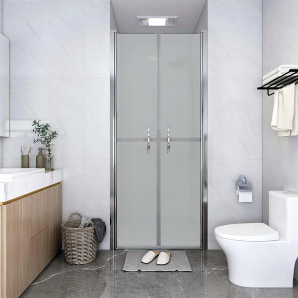 Grote foto vidaxl douchedeur 76x190 cm esg mat doe het zelf en verbouw sanitair