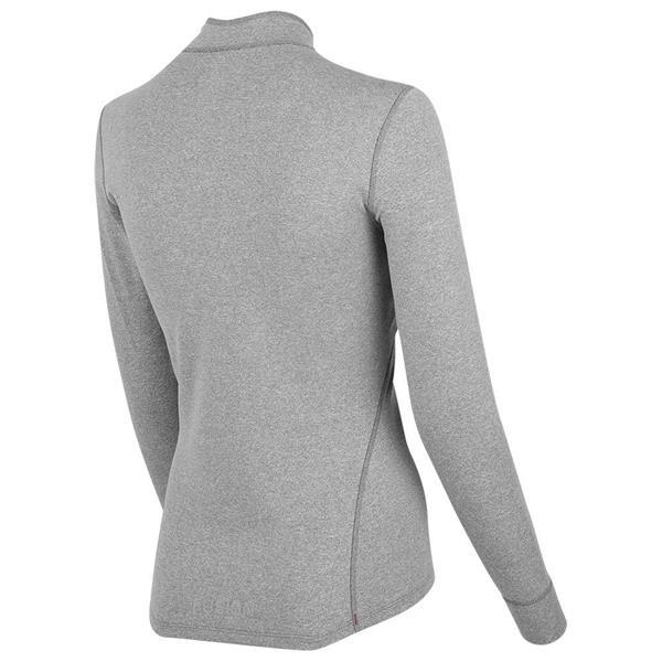 Grote foto fusion c3 zip neck grey dames size medium kleding dames sportkleding