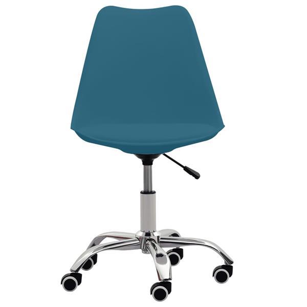 Grote foto vidaxl kantoorstoelen 2 st kunstleer turquoise huis en inrichting kantooraccessoires