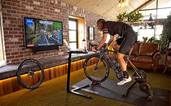 Grote foto jetblack trainer mat per stuk sport en fitness fietsen en wielrennen