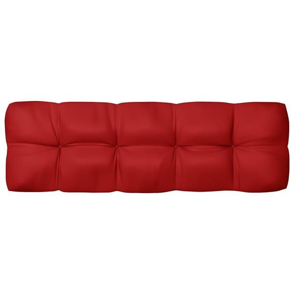 Grote foto vidaxl coussins de canap palette 2 pcs rouge huis en inrichting woningdecoratie