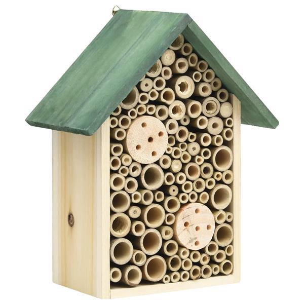 Grote foto vidaxl insectenhotels 2 st 23x14x29 cm massief vurenhout tuin en terras tuindecoratie