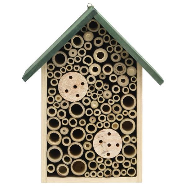 Grote foto vidaxl insectenhotels 2 st 23x14x29 cm massief vurenhout tuin en terras tuindecoratie