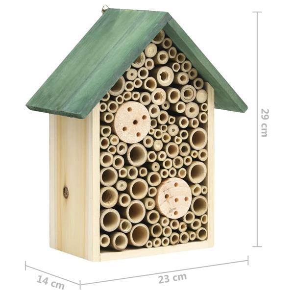 Grote foto vidaxl insectenhotels 2 st 23x14x29 cm massief vurenhout tuin en terras tuindecoratie