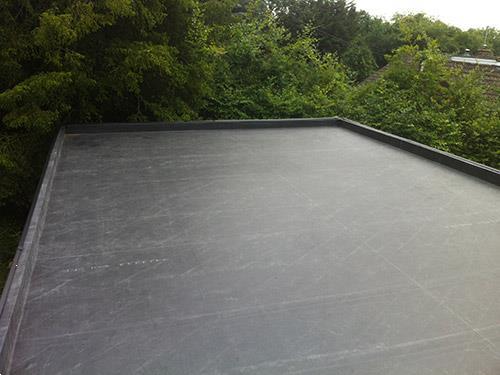 Grote foto epdm dakrubber. prefab rubber dakbedekking doe het zelf en verbouw zeil en folie