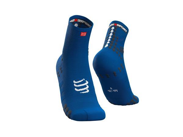 Grote foto compressport pro racing socks run high blue lolite 35 38 kleding heren sportkleding