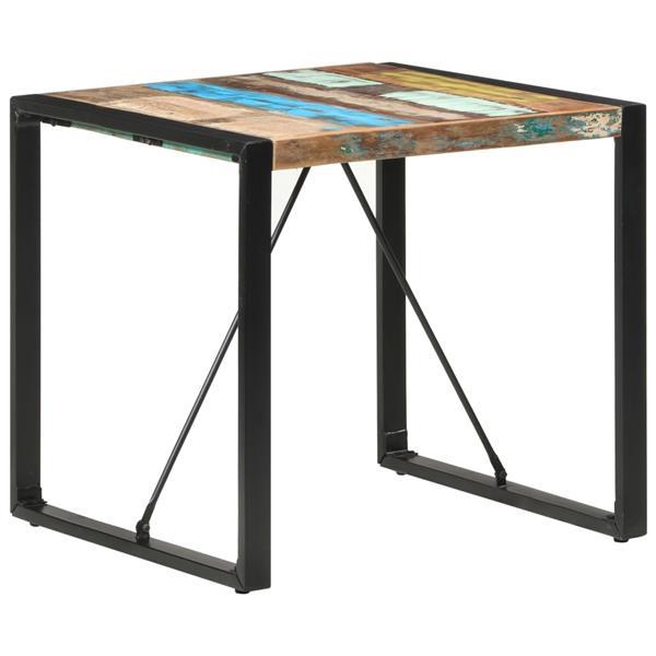 Grote foto vidaxl table de salle manger 80x80x75 cm bois de r cup rat huis en inrichting eettafels