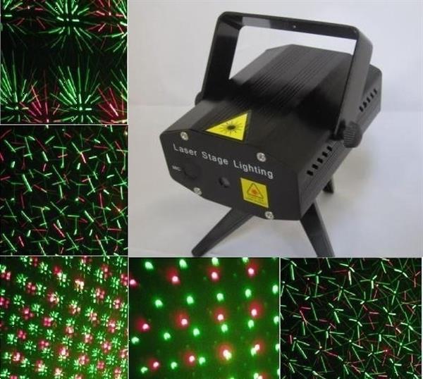 Grote foto mini laser show rood groen flash projector led disco zwart muziek en instrumenten overige muziek en instrumenten