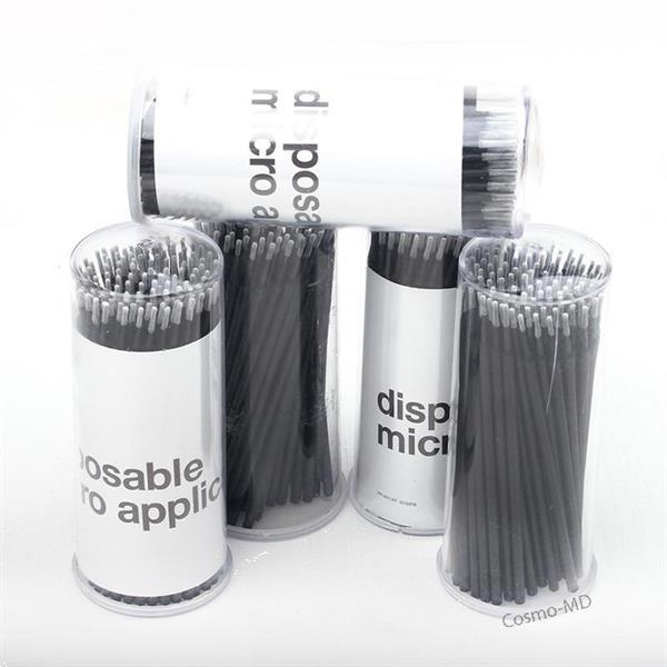 Grote foto disposable micro applicators zwart 100 stuks beauty en gezondheid make up sets