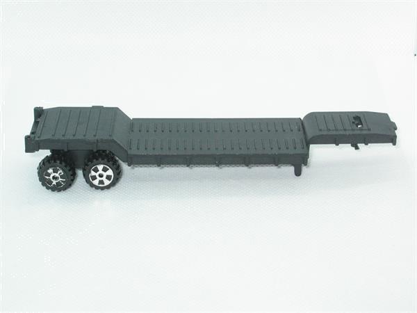 Grote foto plastic flatbed trailer zwart kinderen en baby speelgoed voor jongens
