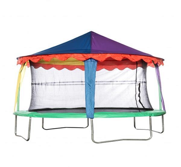 Grote foto trampoline tent canopy circus ovaal 4 27 x 5 18 meter kinderen en baby los speelgoed
