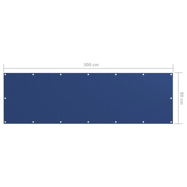 Grote foto vidaxl cran de balcon bleu 90x300 cm tissu oxford tuin en terras overige tuin en terras