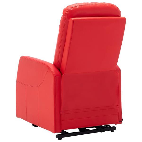 Grote foto vidaxl sta op stoel kunstleer rood huis en inrichting stoelen
