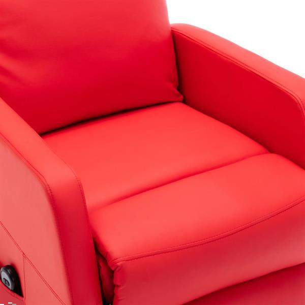 Grote foto vidaxl sta op stoel kunstleer rood huis en inrichting stoelen